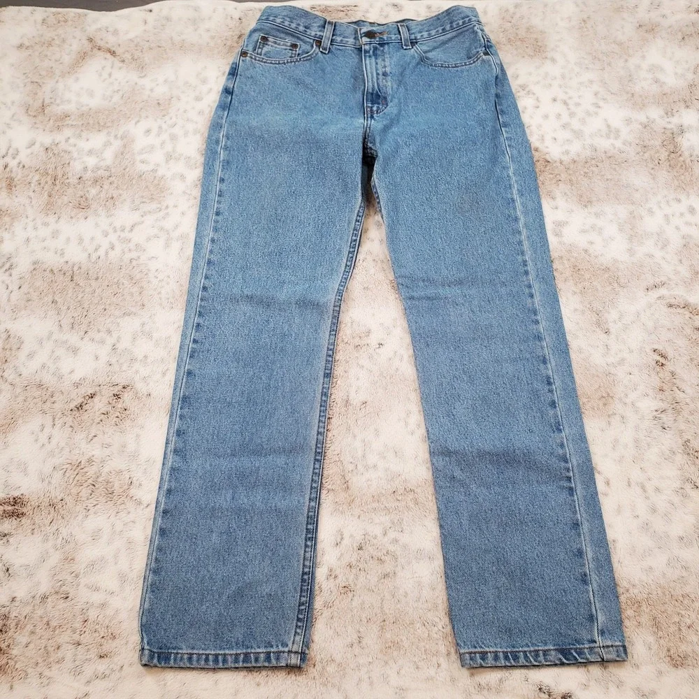 Vintage Faded Glory Mens Jeans Regular Fit Straight 30x30 Workwear Medium‎ Wash